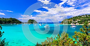 Gorgeopus Ionian islands of Greece - Paxos with turquoise waters