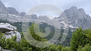 Gorgeous Albanian nature landscape. Exploring wild nature beauty