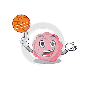 Gorgeous anaplasma phagocytophilum mascot design style with basketball photo