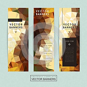 Gorgeous banner template set design