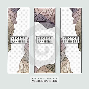 Gorgeous banner template set design