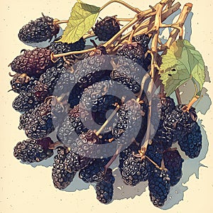 Gorgeous Blackberries - Fresh and Plump, Perfect for Health-Conscious Marketing!