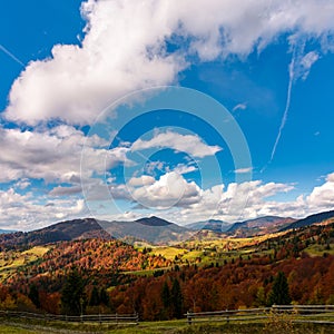 Gorgeous cloudscape over the mountains