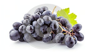 Gorgeous Cluster of Grapes Enhancing a White Background in  Aspect Ratio