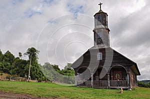 Gorgeous Colored and Wooden Churches, Chiloe Island, Chile photo