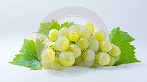 Gorgeous Display: A Medley of Bountiful Shine-Muscat Grapes Complemented by Cut White Japanese Grape