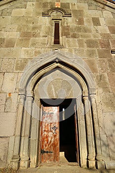 Gorgeous Doorway of Church of Sourb Grigor (St. Gregory) in Haghpat Medieval Monastery Complex, Armenia