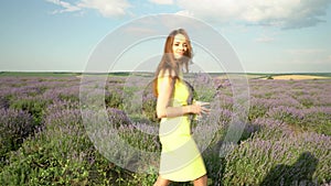 Gorgeous Girl in Lavender field