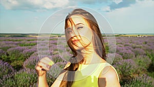 Gorgeous Girl in Lavender field