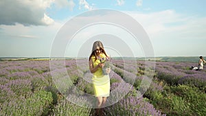 Gorgeous Girl in Lavender field