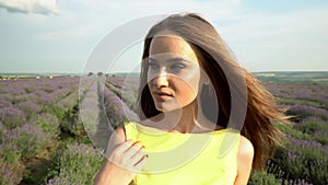 Gorgeous Girl in Lavender field