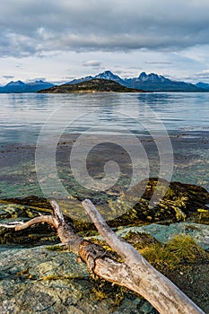 Gorgeous landscape of Patagonia`s Tierra del Fuego National Park