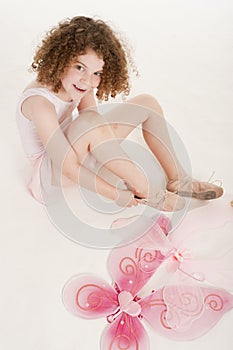 Gorgeous little girl in the studio