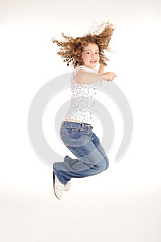 Gorgeous little girl in the studio