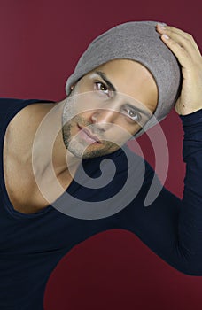Gorgeous man wearing a hat