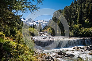 The gorgeous nature of the Roseg Valley Engadin, GraubÃ¼nden, Switzerland