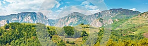 Gorgeous panorama of countryside in springtime