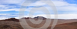 A gorgeous panorama of the summit of the Mauna Kea volcano