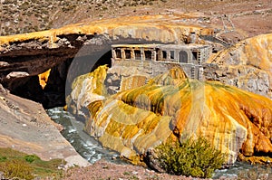 Gorgeous Puente del Inca ruins between Chile and Argentina