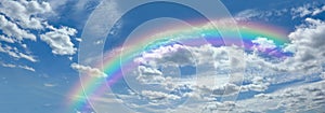 Gorgeous Rainbow Sky Website Banner
