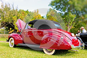 Gorgeous red convertible