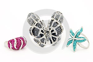 Gorgeous Rhinestone Rings