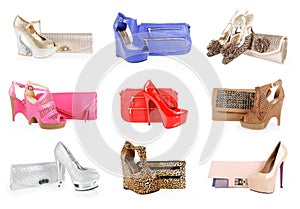 Gorgeous shoes and clutch bags collection