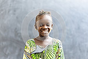 Gorgeous Smile on African Black Girl Toothy Laughing Portrait Shot
