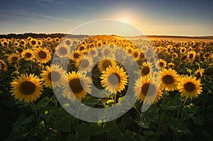 Gorgeous Sunflower Sunset