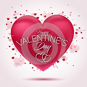 Gorgeous valentine background with nice typography