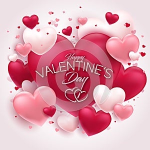 Gorgeous valentine background with nice typography