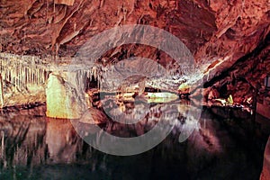 Gorgeous view of Crystal Caves of Bermuda.