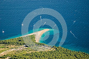 Gorgeous view on Golden Cape on Brac island, Croatia