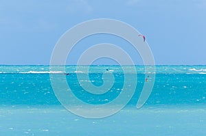 Gorgeous view of Maceio beach with its Caribbean blue waters