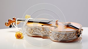 Beautiful violin awaits its rightful musician counterpart.AI Generated photo