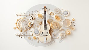 Beautiful violin awaits its rightful musician counterpart.AI Generated photo