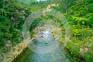 Gorgeous waikato river Arapuni located in New Zealand