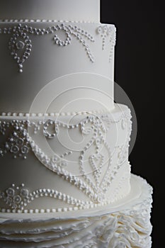 Gorgeous white wedding cake