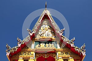 Gorgeously crafted temple gable