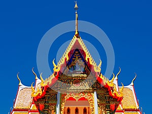 Gorgeously crafted temple gable