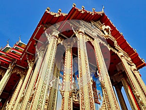 Gorgeously crafted Thai temple