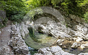 Gorges of calore in cilento photo