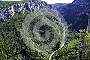 Gorges of Verdon canyon, South of france