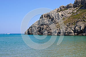 Gorgona beach on Rhodes island - Greece photo