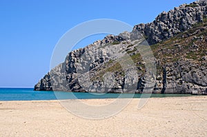 Gorgona beach on Rhodes island, Greece photo