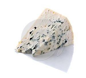 Gorgonzola cheese on white