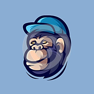 Gorilla cartoon logo