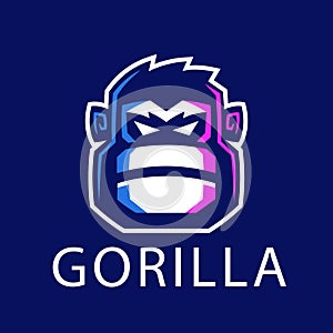Gorilla gamers logo mascot logo