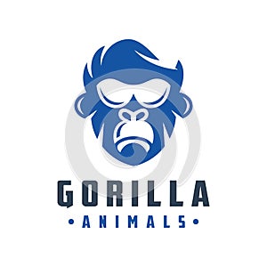 Gorilla head logo design