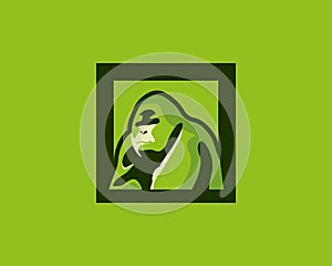 Gorilla Logo and Icon Design in high resolution image